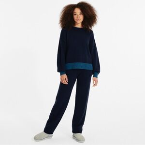 UGG Renata Contrast Trim Cashmere Blend Sweater